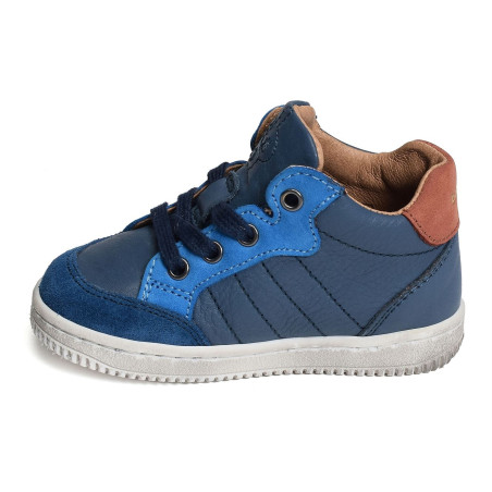 FAUSTO Bleu, Chaussures à Lacets Babybotte