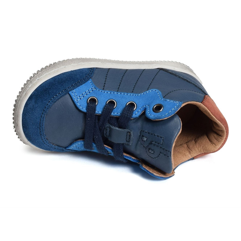 FAUSTO Bleu, Chaussures à Lacets Babybotte