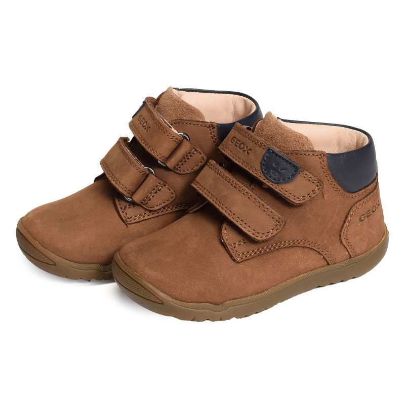 B MACCHIA BC Cognac Marine, Chaussures à Scratch Geox