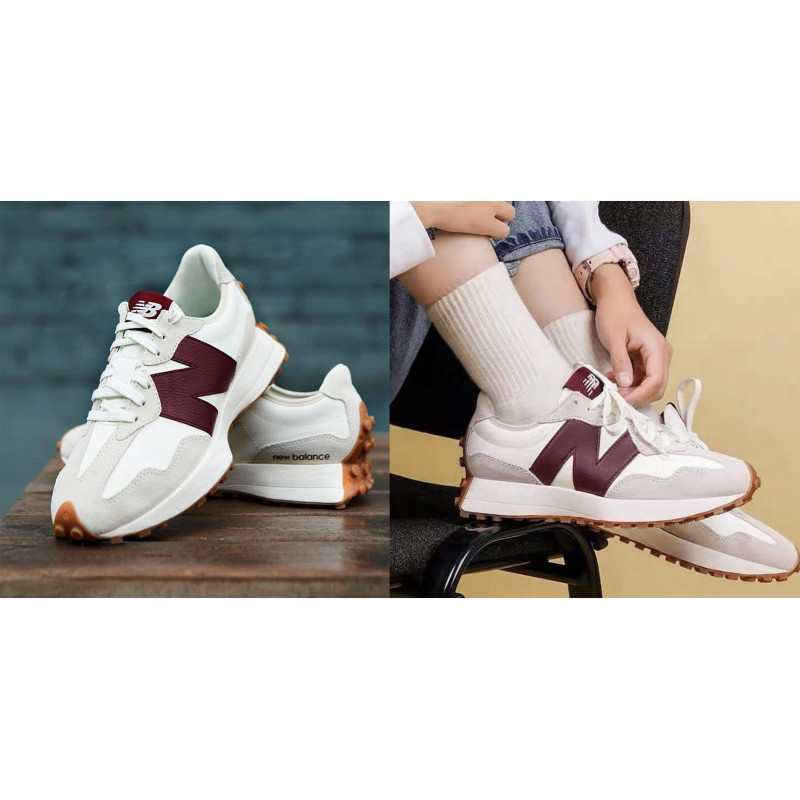 WS327 Blanc Bordeaux, Baskets running New Balance