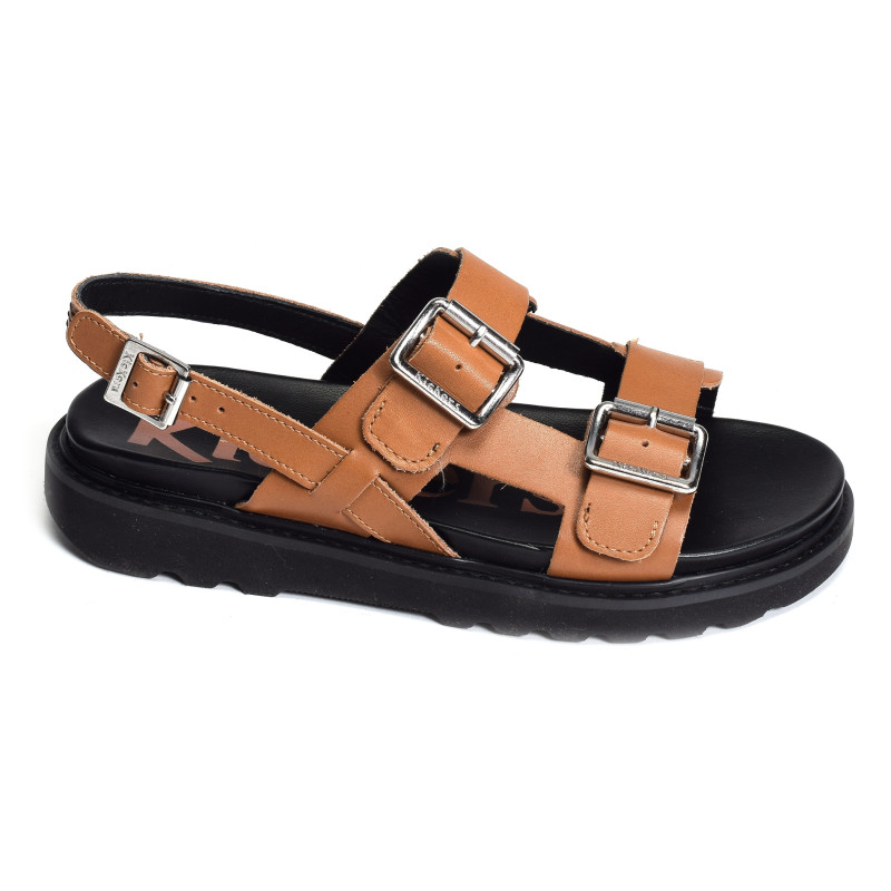 NEOSUMMER Camel, Sandales plates Kickers