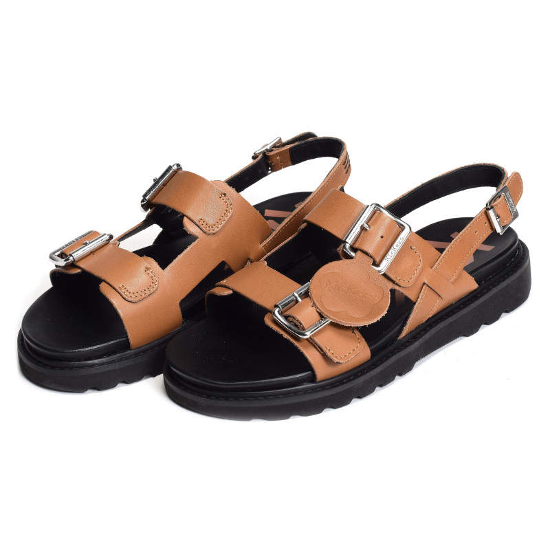 NEOSUMMER Camel, Sandales plates Kickers