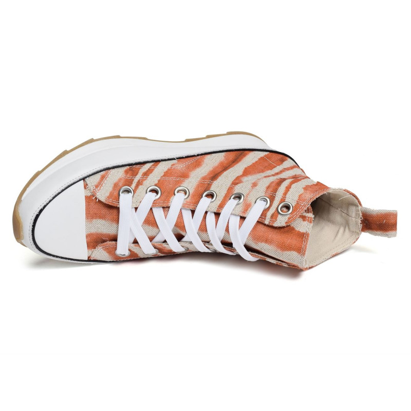 FRASNE Blanc Orange, Baskets montantes Rosemetal