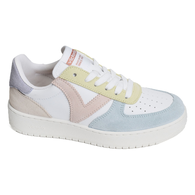 1258214 Blanc Bleu, Sneakers basses Victoria