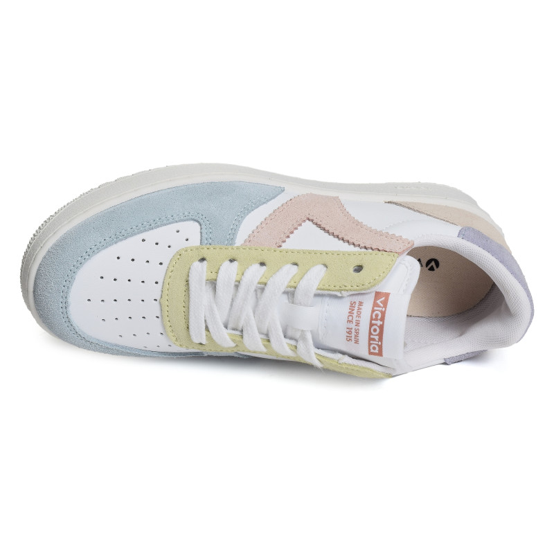 1258214 Blanc Bleu, Sneakers basses Victoria