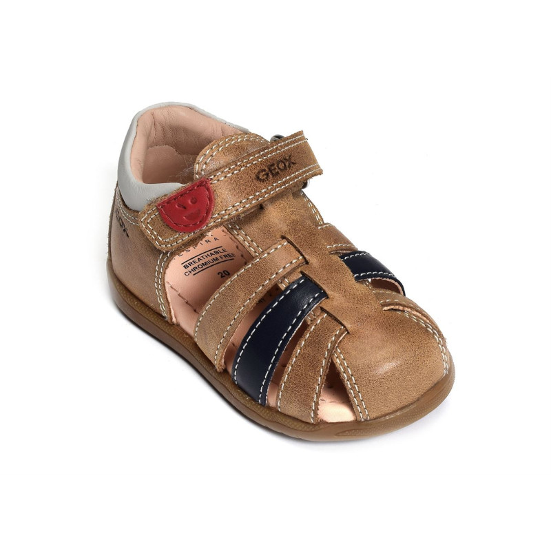 B SANDAL MACCHIA BA Camel, Sandales plates & Nu-Pieds Geox