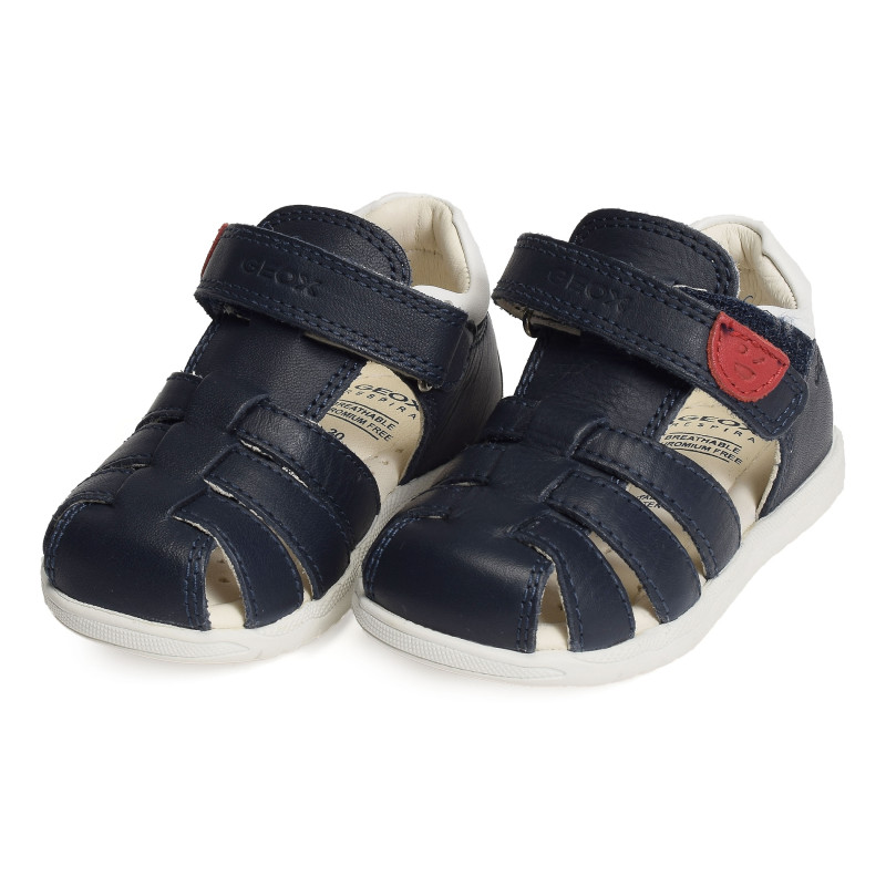 B SANDAL MACCHIA BA Marine, Sandales plates & Nu-Pieds Geox