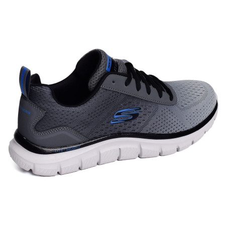 TRACK RIPKENT Gris Bleu, Baskets running Skechers