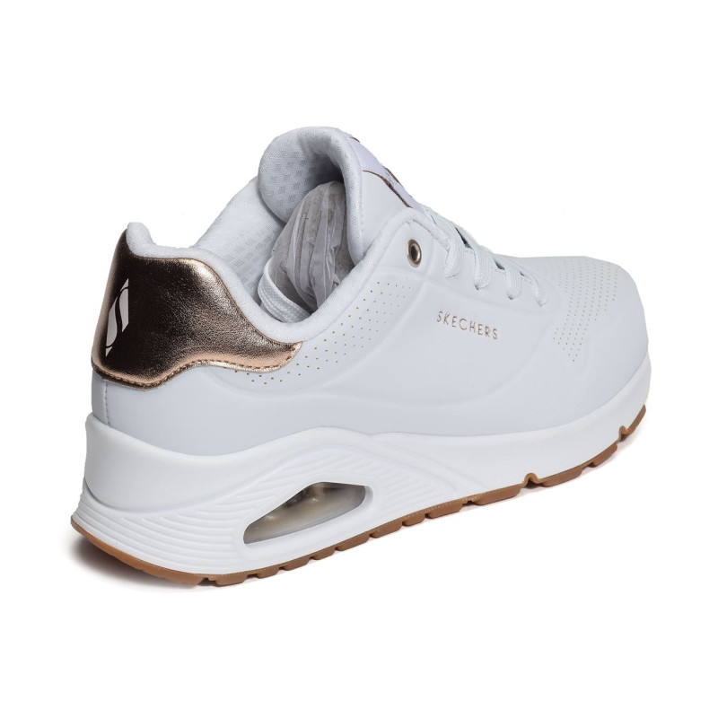 UNO Blanc Or, Sneakers basses Skechers