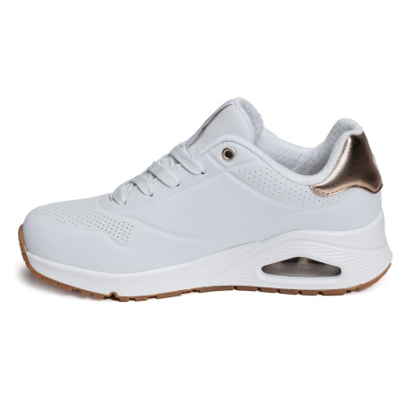 UNO Blanc Or, Sneakers basses Skechers