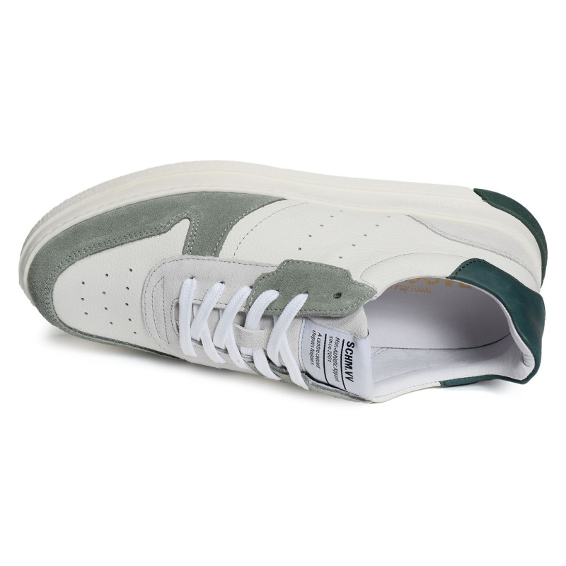 ORDER SNEAKER Blanc Vert, Sneakers basses Schmoove