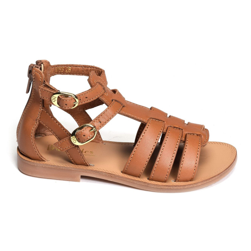 YUNA Camel, Sandales plates & Nu-Pieds Babybotte