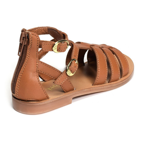 YUNA Camel, Sandales plates & Nu-Pieds Babybotte