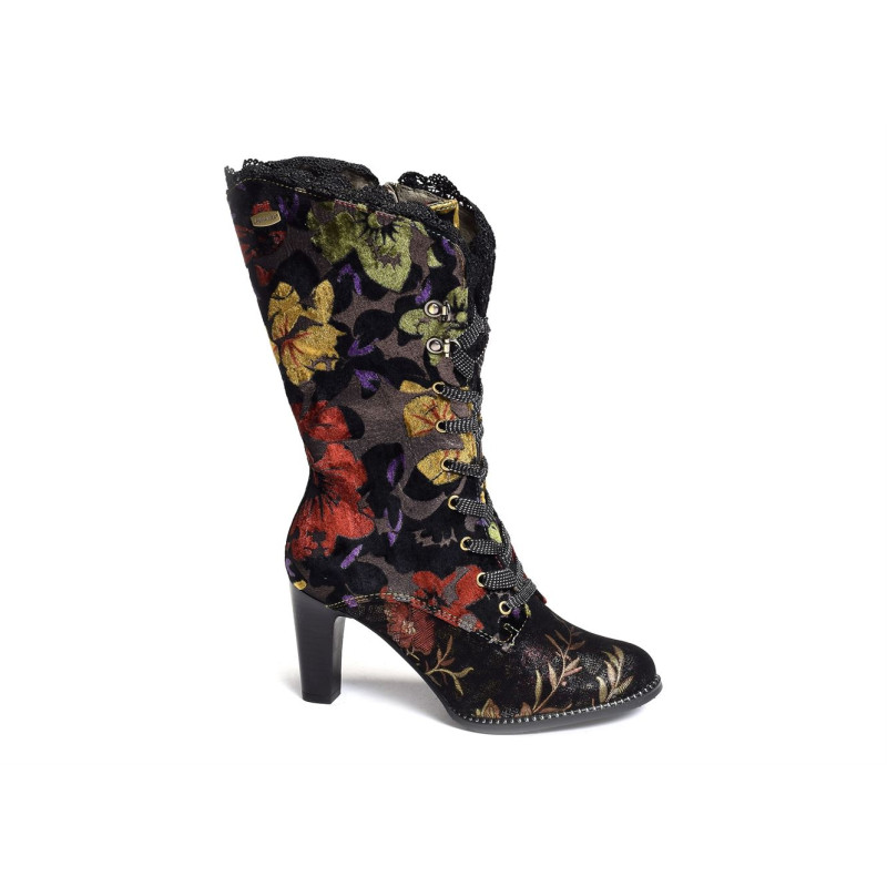 ALCBANEO 351 Noir Multicolore, Bottes Laura Vita