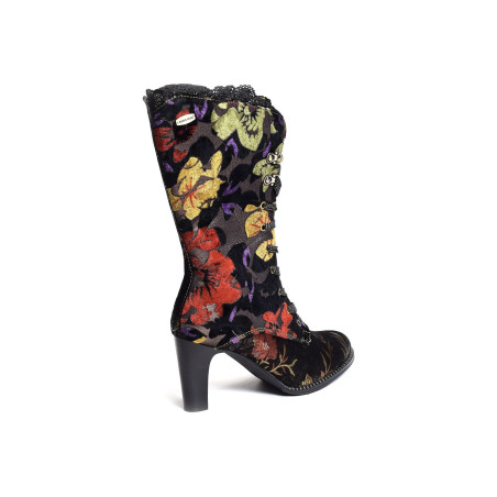 ALCBANEO 351 Noir Multicolore, Bottes Laura Vita