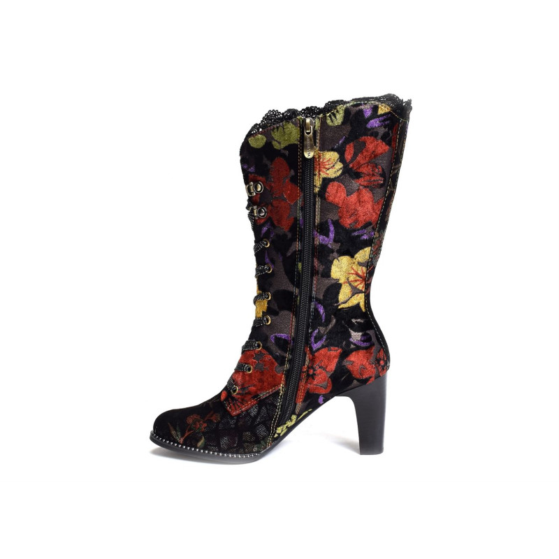 ALCBANEO 351 Noir Multicolore, Bottes Laura Vita