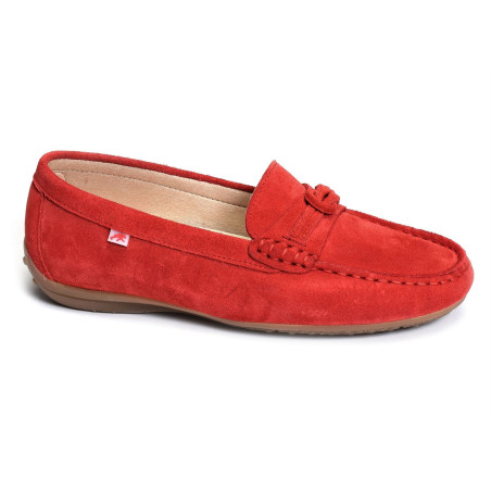 BRUNI F1429 Rouge, Mocassins Fluchos