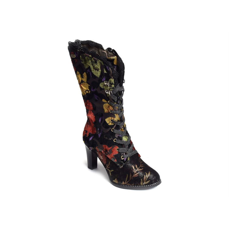 ALCBANEO 351 Noir Multicolore, Bottes Laura Vita