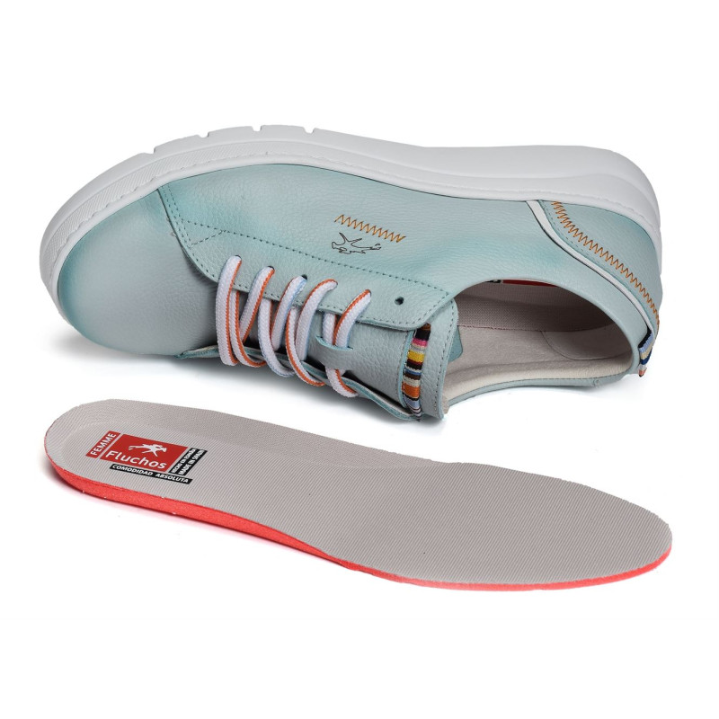 POMPAS F1422 Bleu, Sneakers basses Fluchos