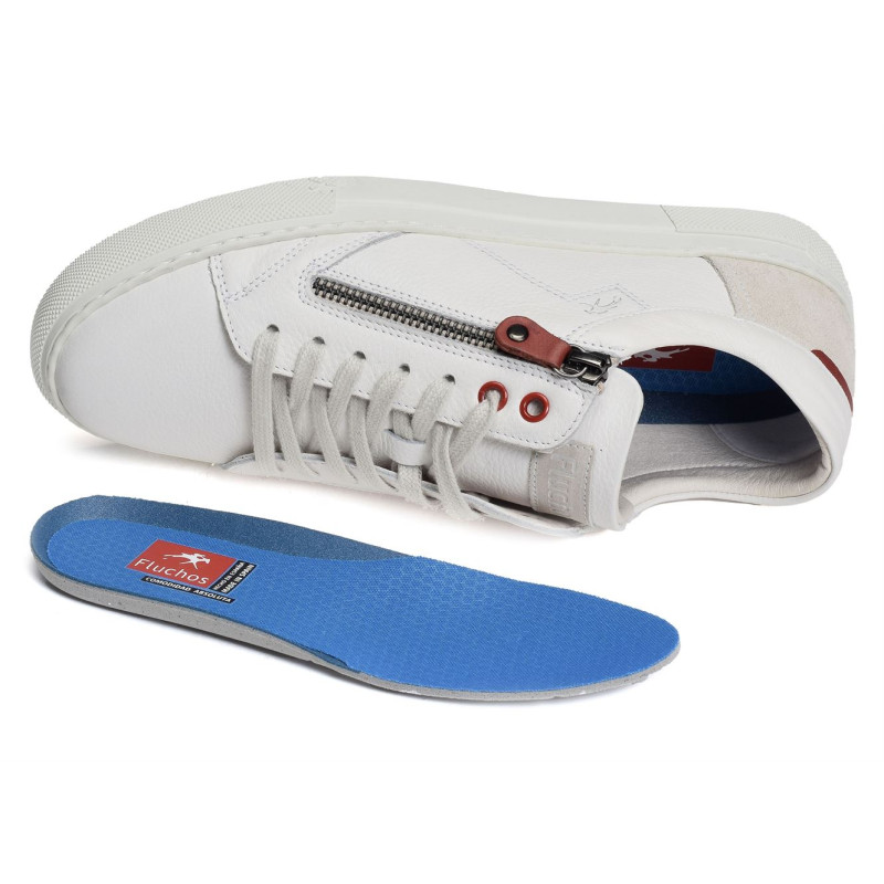 F1410 Blanc, Sneakers basses Fluchos