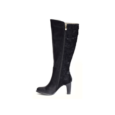 ALCBANEO 129 Noir, Bottes Laura Vita