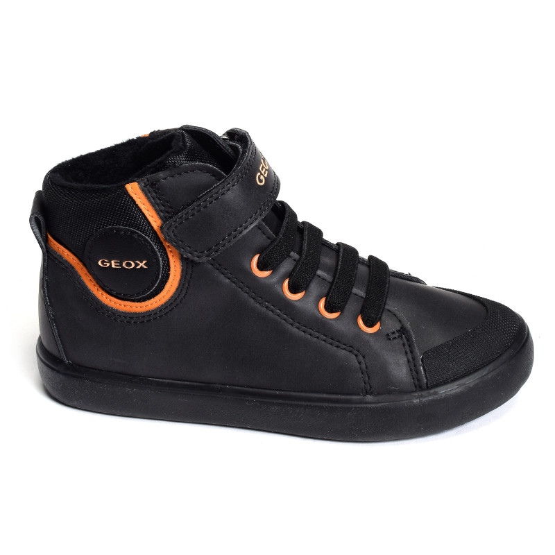 J GISLI BC Noir Orange, Baskets montantes Geox