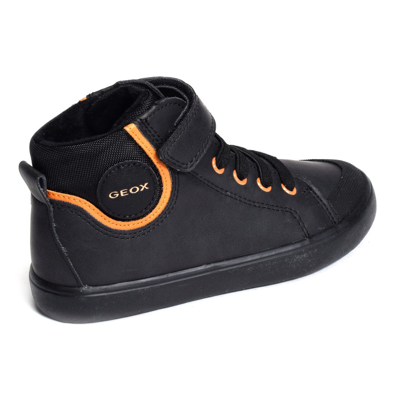 J GISLI BC Noir Orange, Baskets montantes Geox