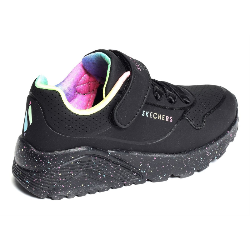 UNO LITE RAINBOW Noir, Baskets running Skechers