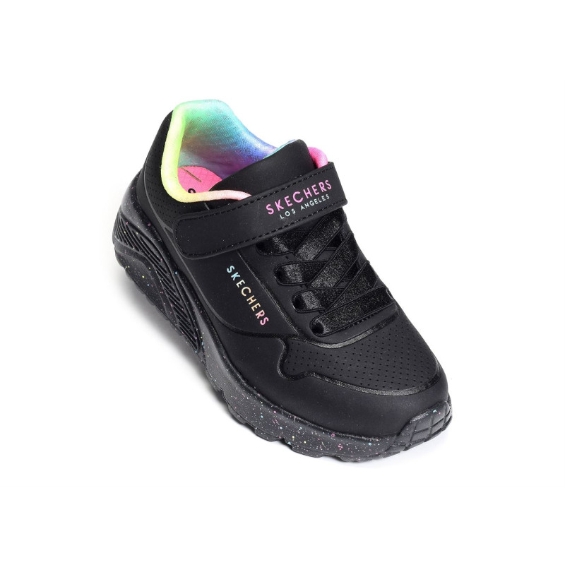 UNO LITE RAINBOW Noir, Baskets running Skechers