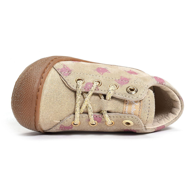 COCOON GIRL FANTAISIE Or Rose, Chaussures à Lacets Naturino