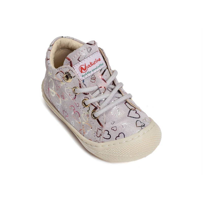 COCOON GIRL FANTAISIE Rose Multicolore, Chaussures à Lacets Naturino