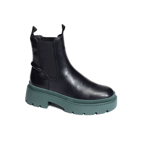 25405 Noir Vert, Chelsea boots Tamaris