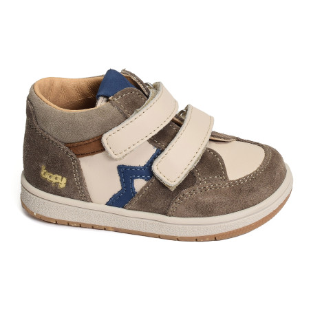 ROUTON Taupe, Chaussures à Scratch Bopy