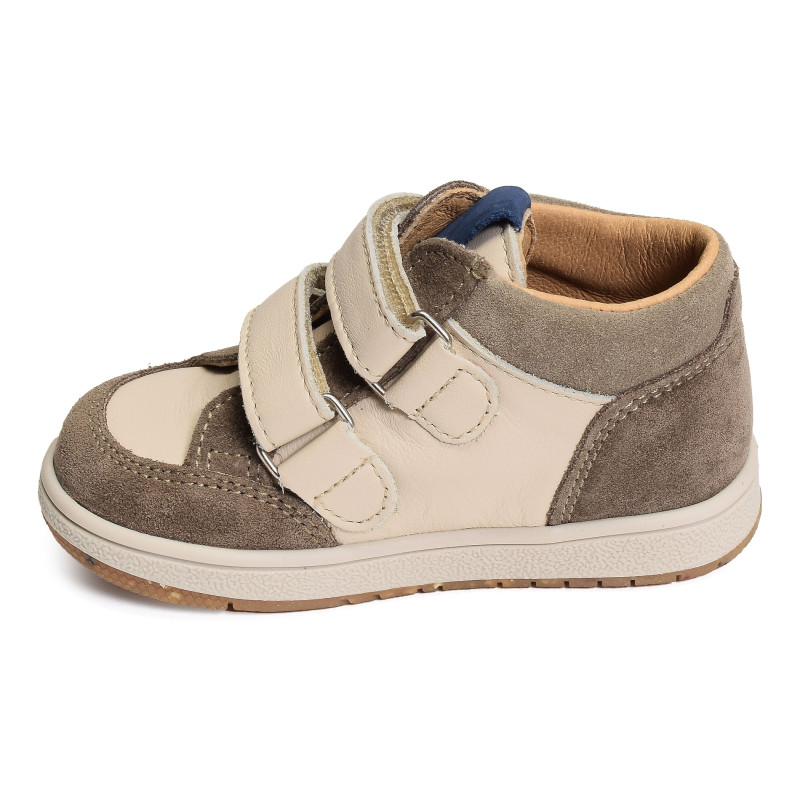 ROUTON Taupe, Chaussures à Scratch Bopy