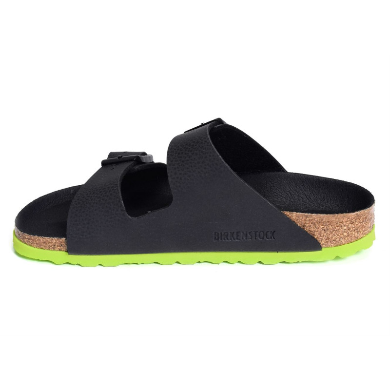 ARIZONA G Noir Vert, Mules Birkenstock