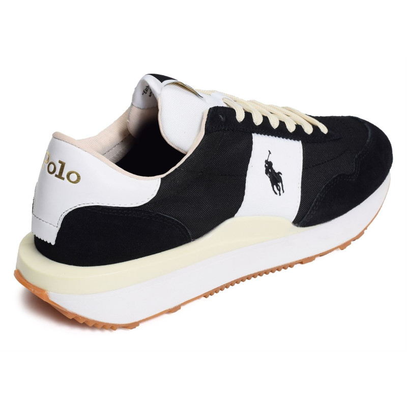 TRAIN 89 Noir Blanc, Baskets running Polo Ralph Lauren