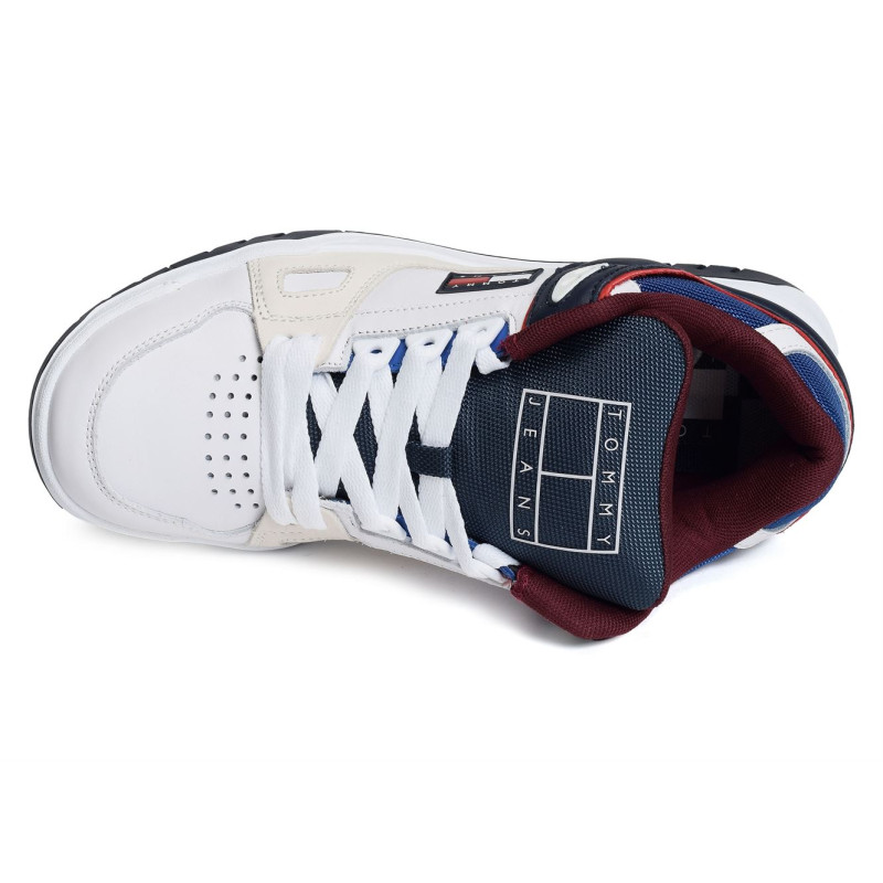 TOMMY JEANS SKATE SNEAKER 1042 Blanc Marine, Sneakers basses Tommy Hilfiger