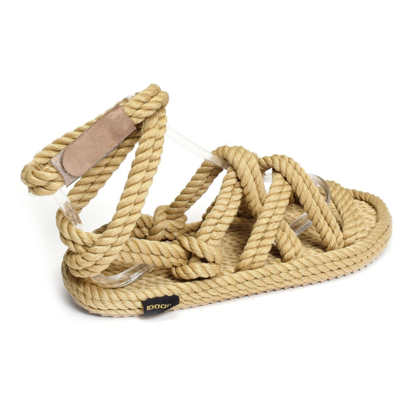 ROMA SANDALS Beige, Sandales plates Bohonomad