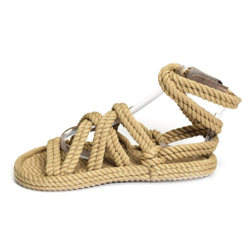 ROMA SANDALS Beige, Sandales plates Bohonomad