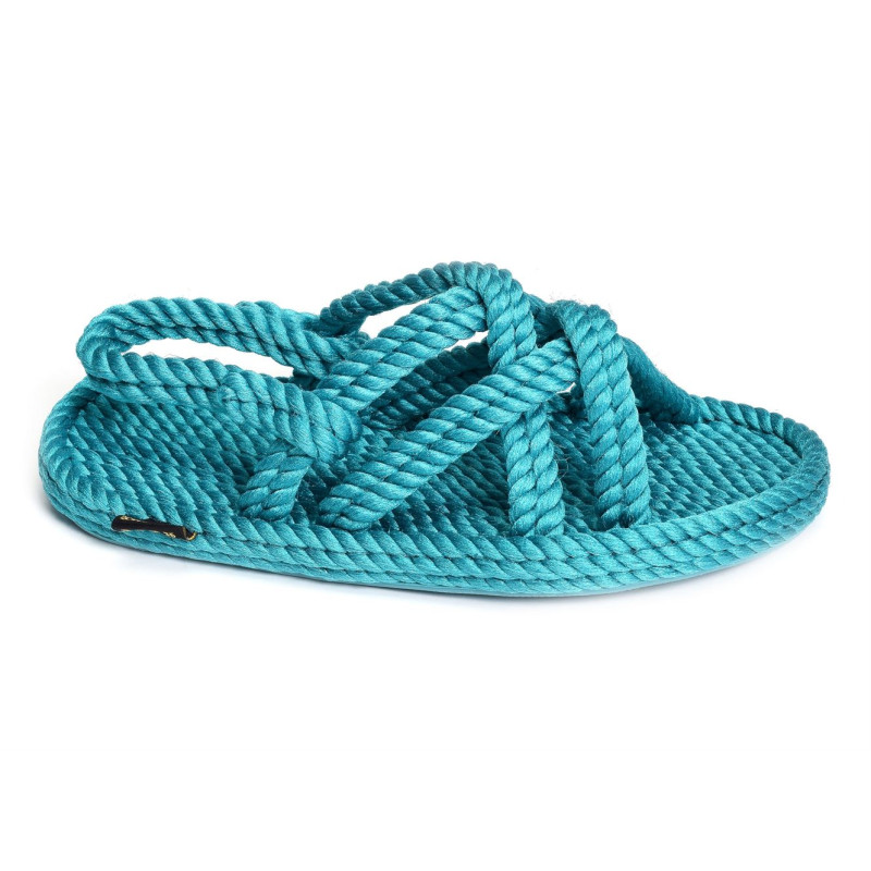 BODRUM SANDALS Turquoise, Sandales plates Bohonomad