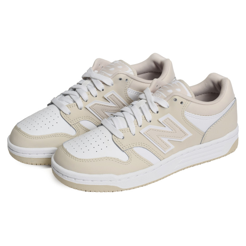 BB480 Beige Blanc, Sneakers basses New Balance