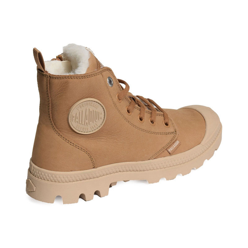 PAMPA HI ZIP Camel, Boots Palladium