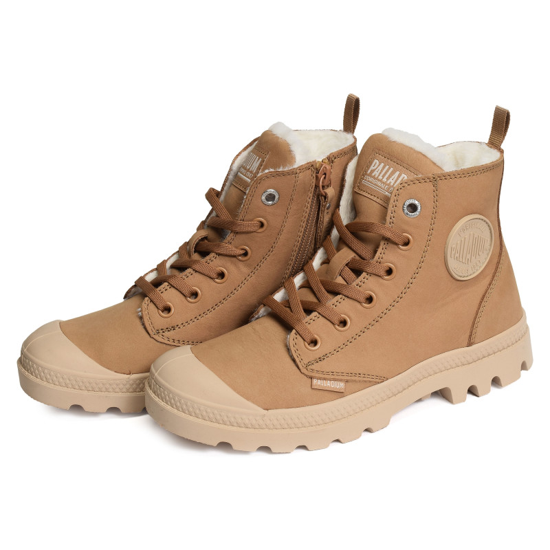 PAMPA HI ZIP Camel, Boots Palladium