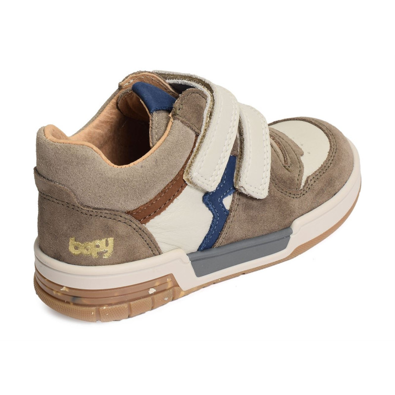 VOLTON Taupe, Chaussures à Scratch Bopy