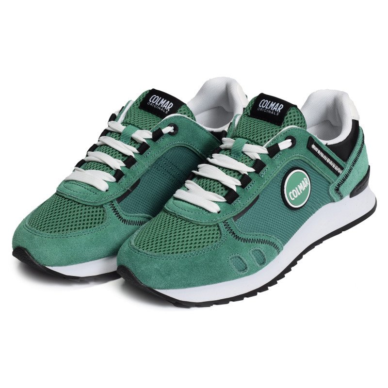 TRAVIS SPORT BOLD Vert Blanc, Baskets running Colmar