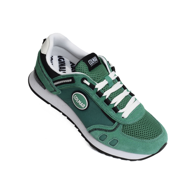 TRAVIS SPORT BOLD Vert Blanc, Baskets running Colmar