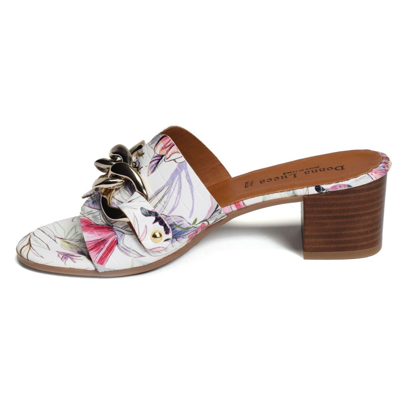 1413 Blanc, Mules Donna Lucca