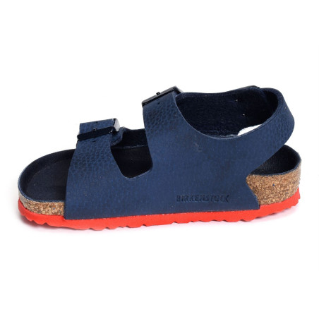 MILANO ENFANT Bleu Rouge, Sandales plates & Nu-Pieds Birkenstock