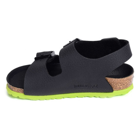 MILANO ENFANT Noir Vert, Sandales plates & Nu-Pieds Birkenstock