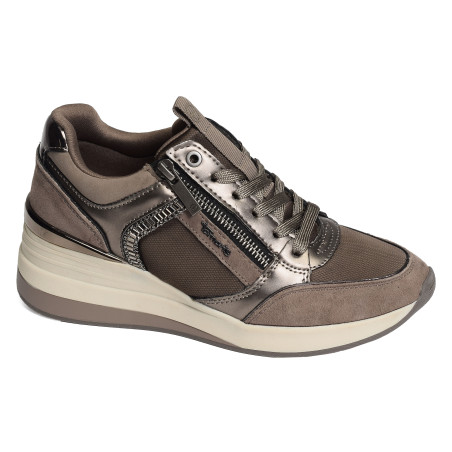 23703 Taupe, Baskets running Tamaris